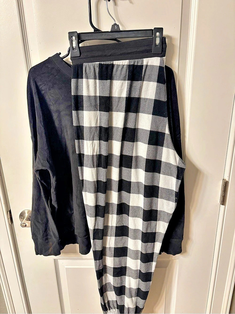 Secret Treasures Women's Checkered Long Sleeve